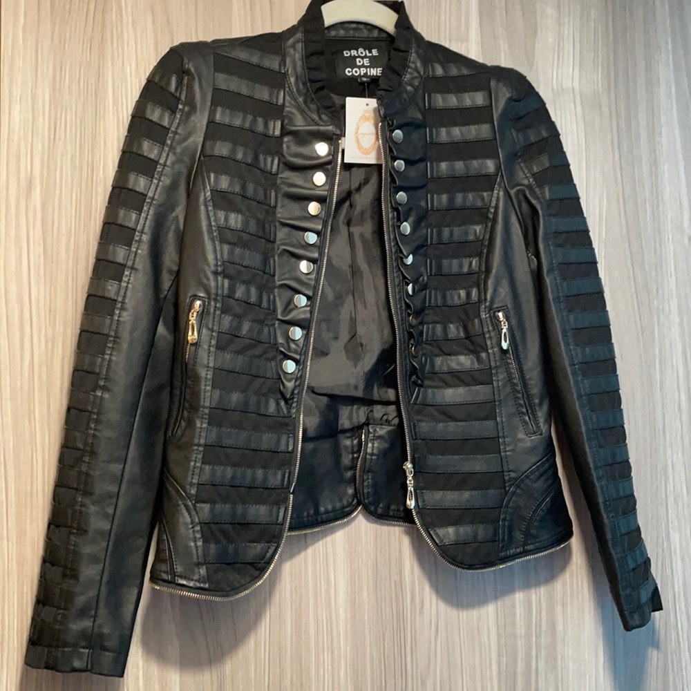Leather like jacket